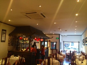 Inside Yi Ban's Restaurant