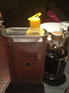 Assaggetti's bottle of oil