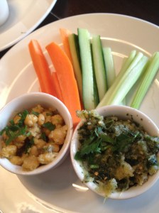 Revithia and Melitzanosalata Meze