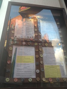 Cafe Pacifico Outside Menu